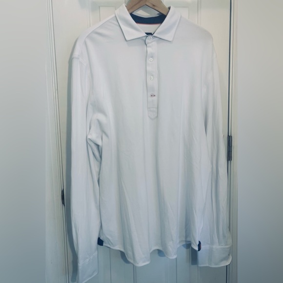 NWOT True Measure brand size XL men’s long sleeve polo golf shirt. Great detail. - Picture 1 of 8